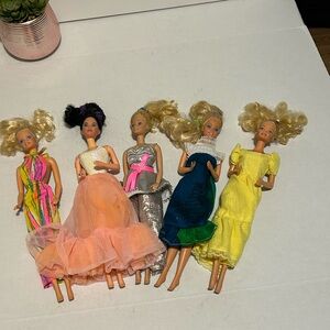 Colorful Fashion  vintage Dolls Set